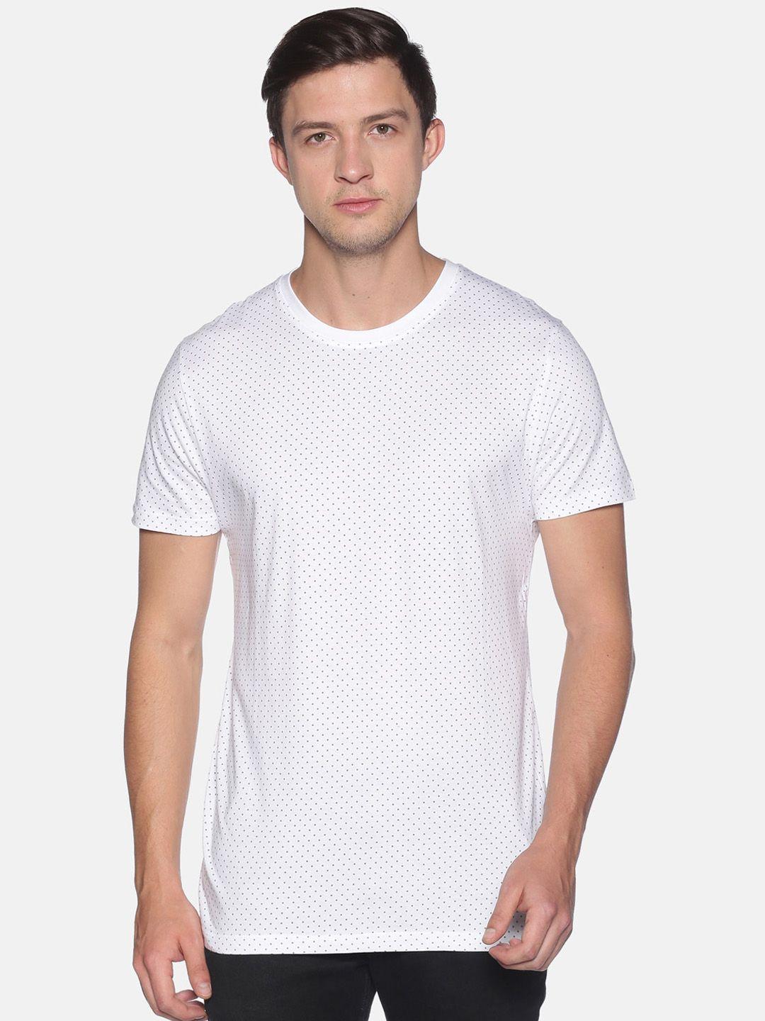 urgear men white printed round neck t-shirt