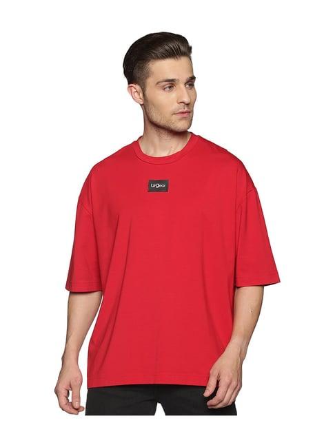 urgear red short sleeves round neck t-shirt