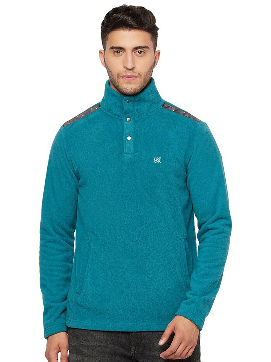 urknit fleece high neck sweatshirt
