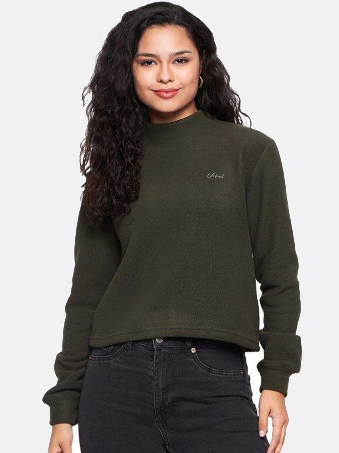 urknit high neck pullover sweatshirt