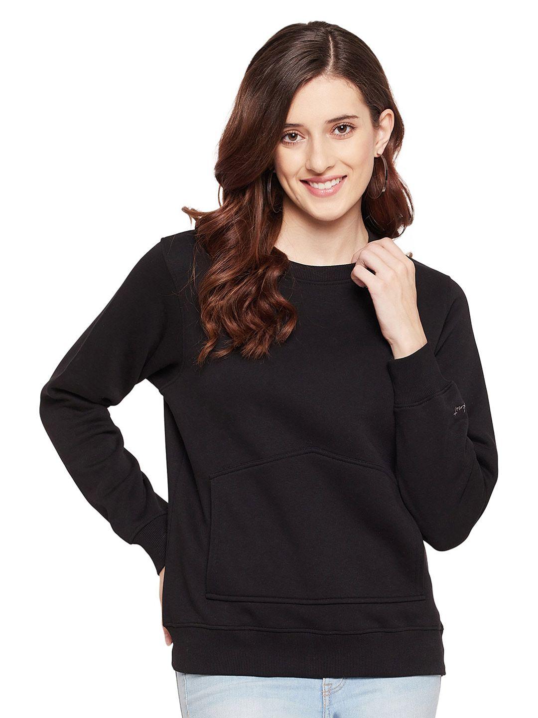 urknit round neck pullover sweatshirt