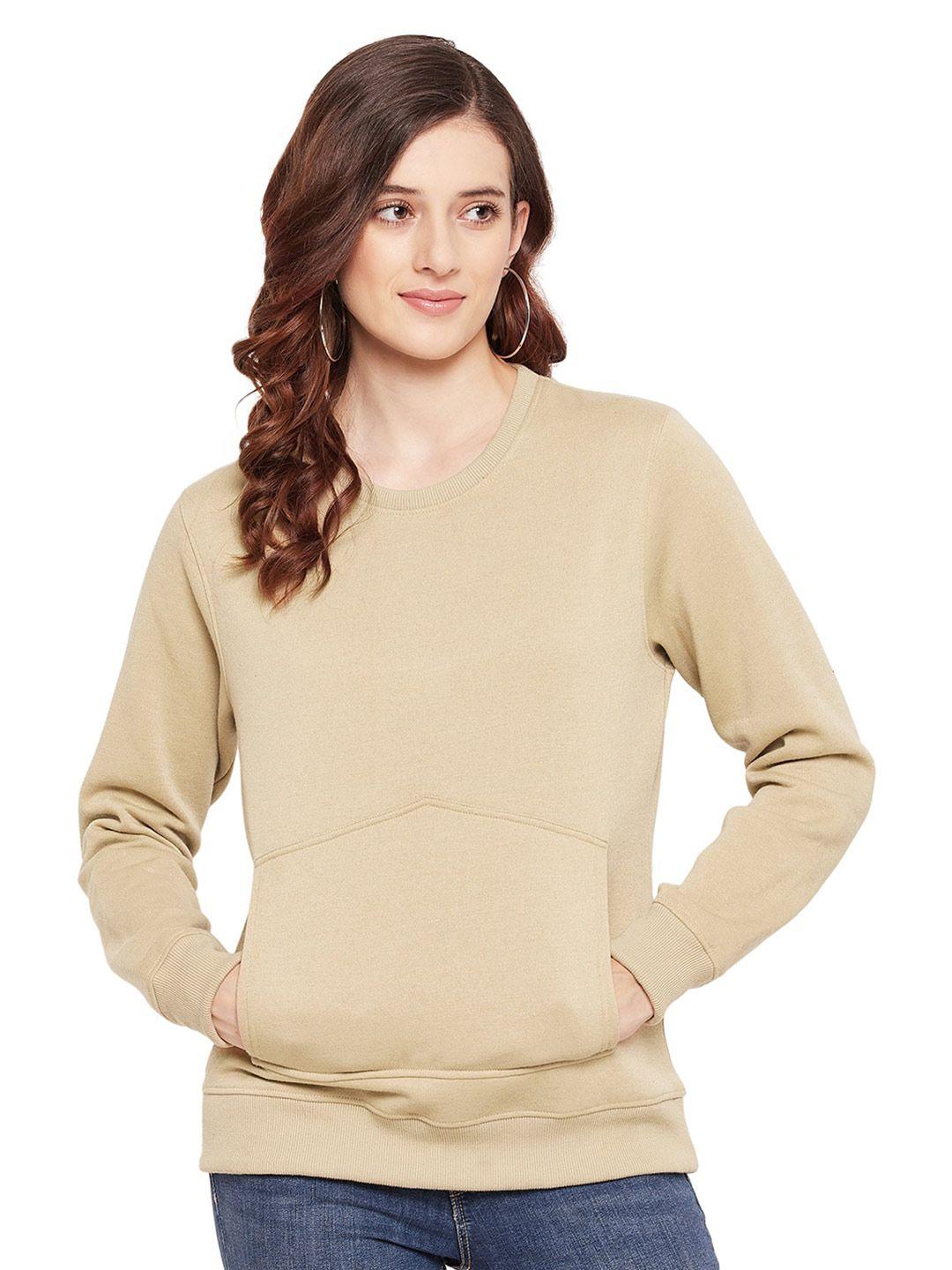 urknit round neck pullover sweatshirt