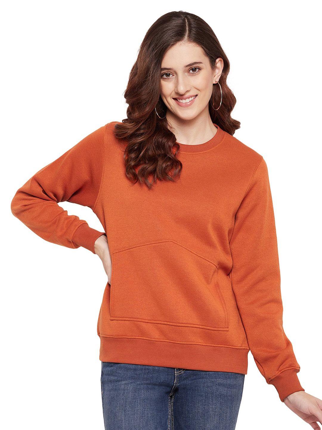 urknit round neck pullover sweatshirt