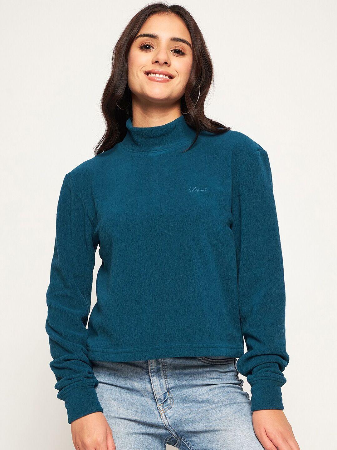 urknit women blue sweatshirt