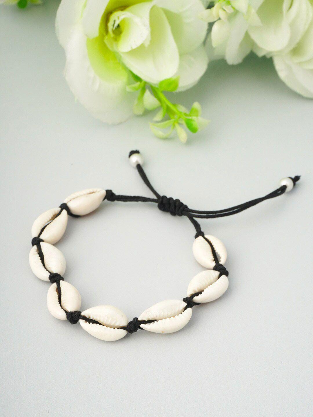 urmika women white & black wraparound bracelet