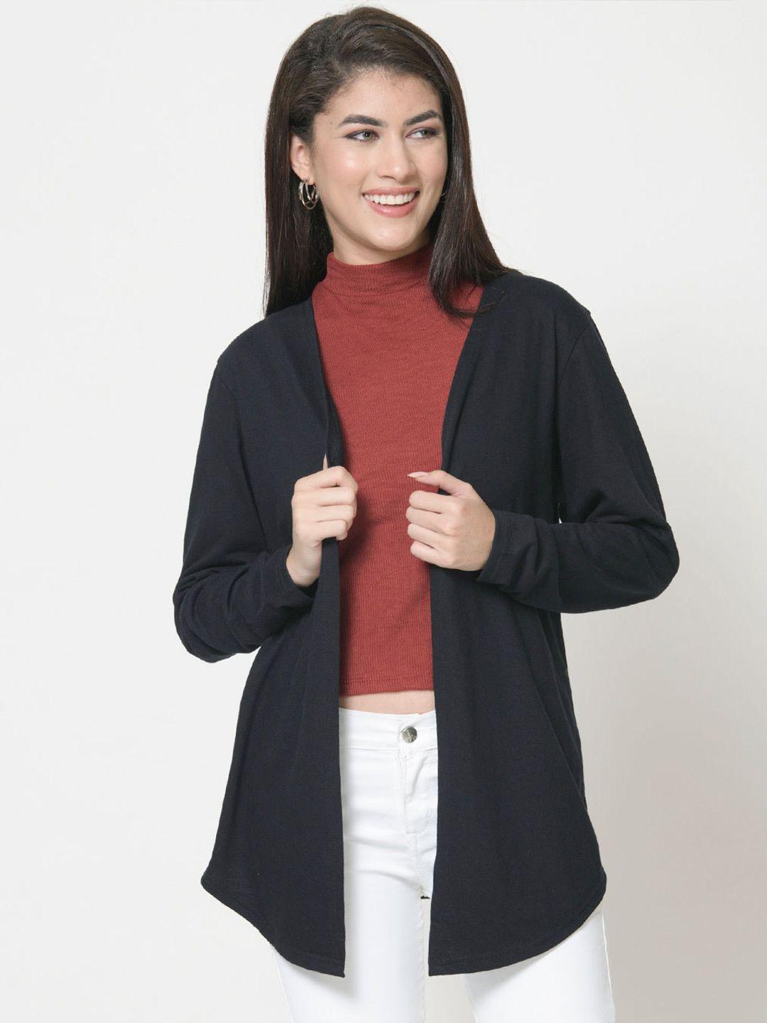 ursense gathers open front cotton shrug with top