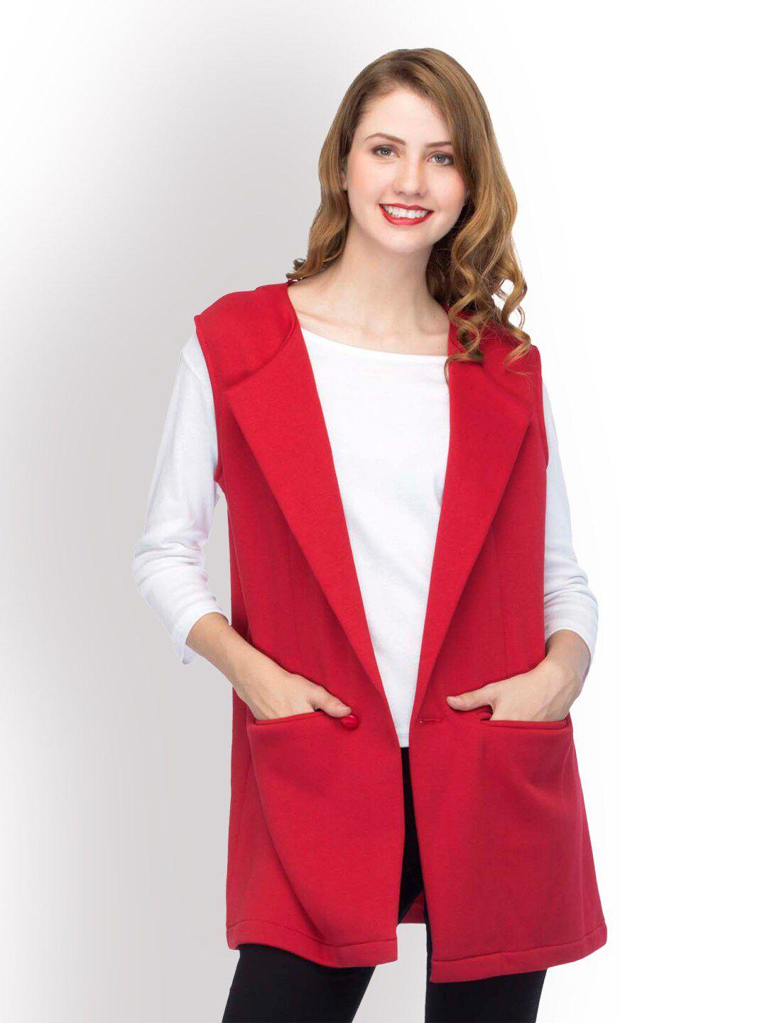 ursense sleeveless fleece front-open shrug