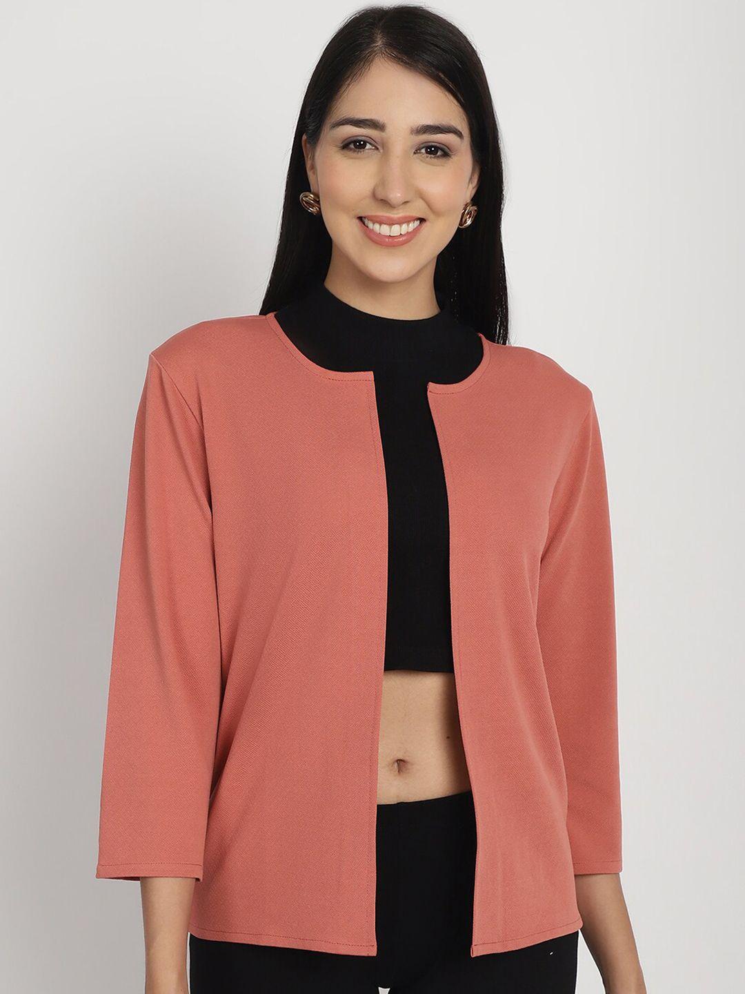 ursense three-quarter sleeves open front shrug