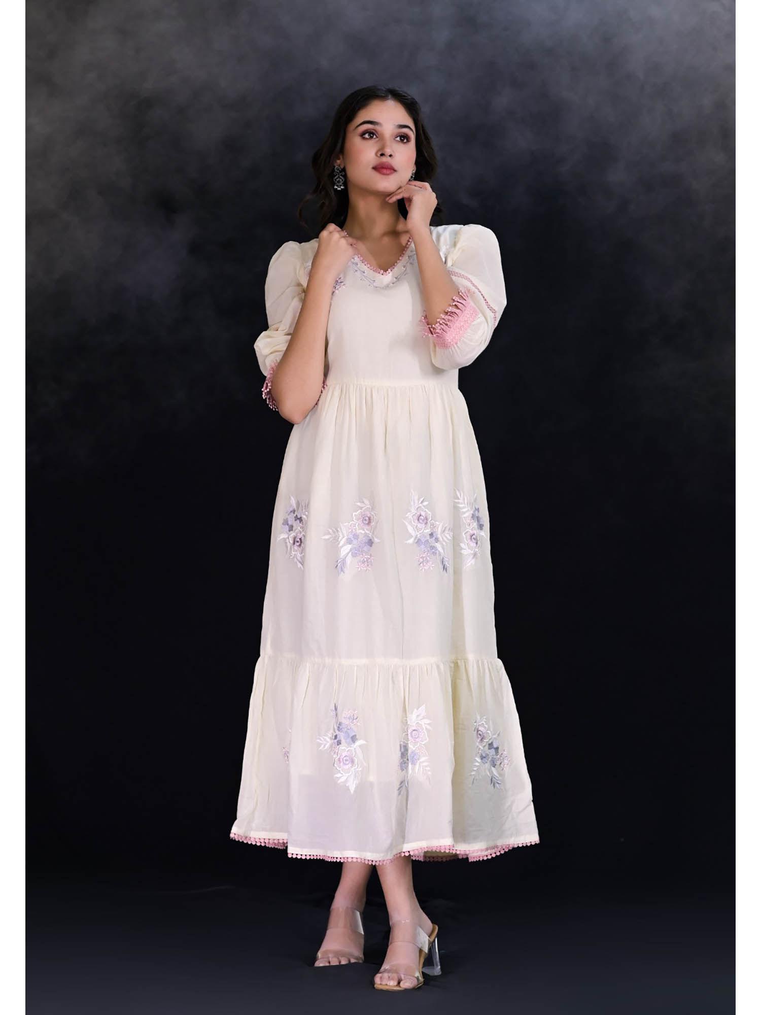 ursula angel cotton embroidered dress
