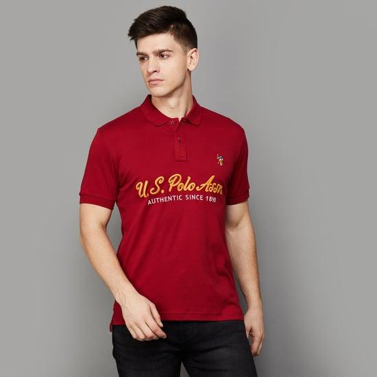 us polo assn. men embroidered slim fit polo t-shirt