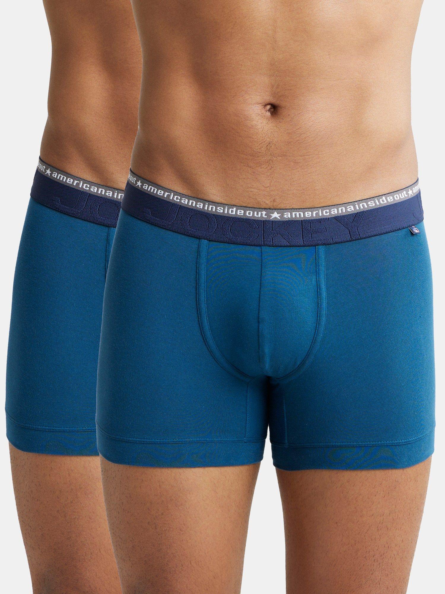 us60 mens cotton elastane trunk with ultrasoft waistband (pack of 2)