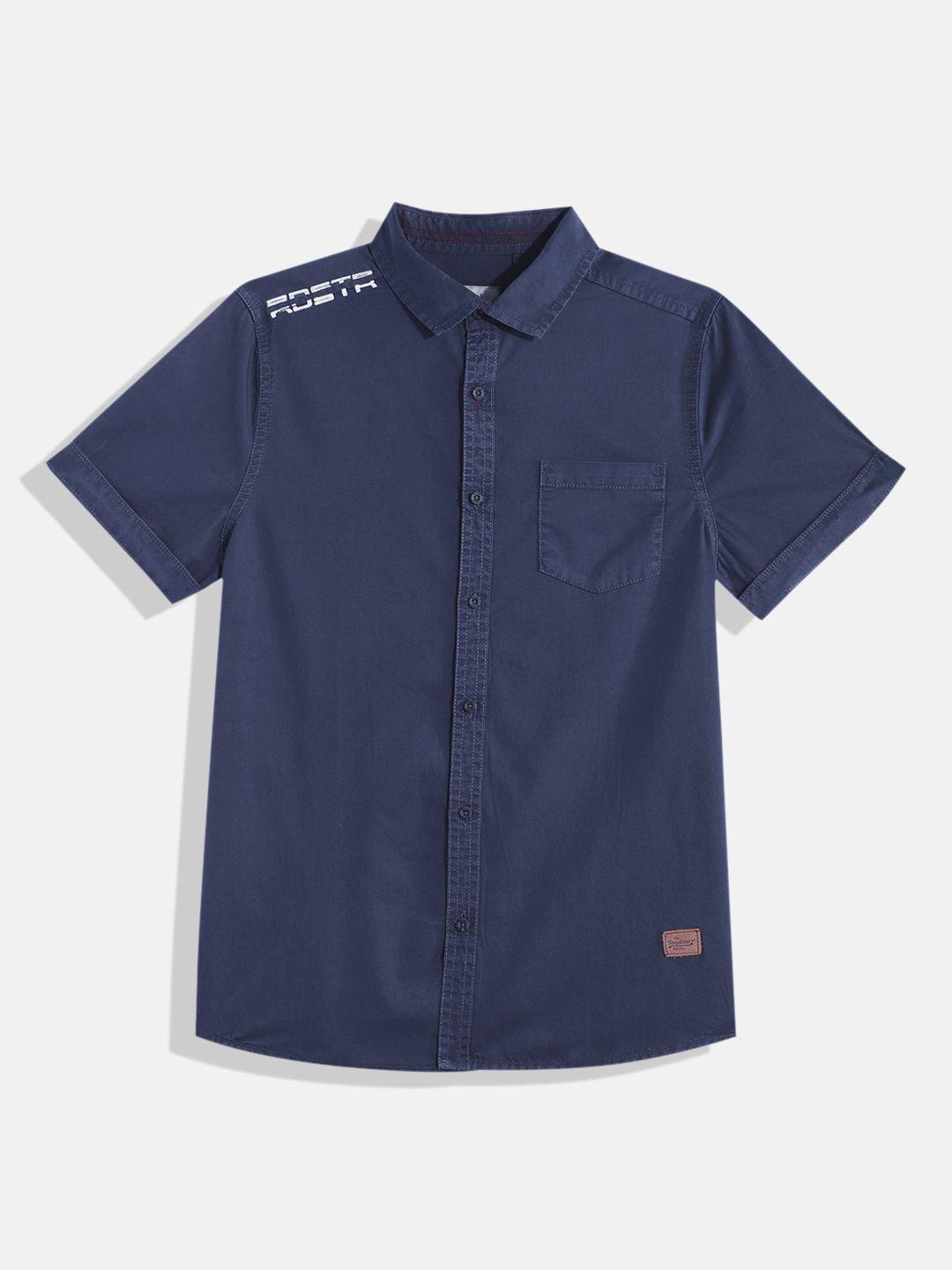 uth by roadster boys pure cotton casual shirt