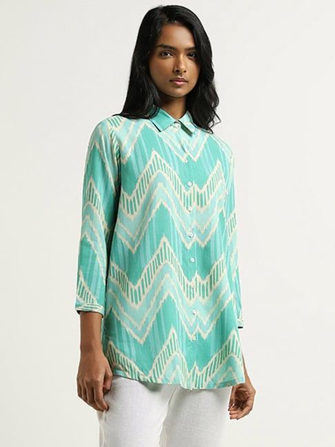 utsa by westside blue printed tunic