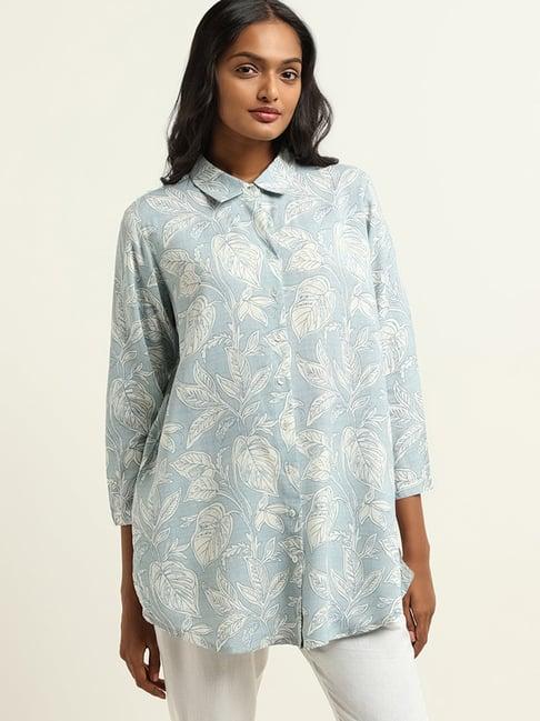 utsa by westside blue printed tunic