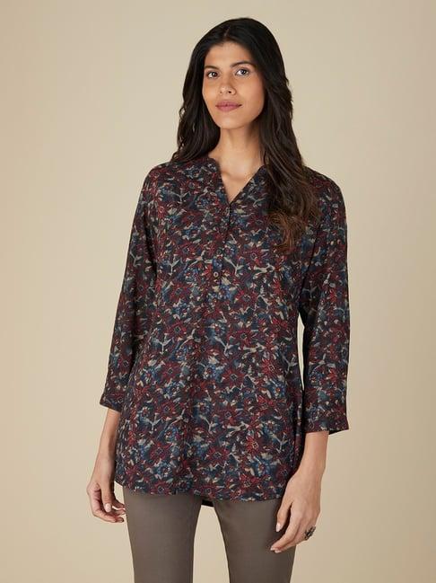 utsa by westside multicolour a-line flower pattern kurti