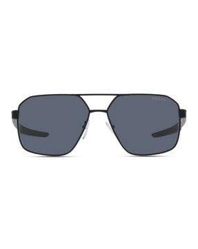 uv-protected irregular sunglasses - 0ps 55ws