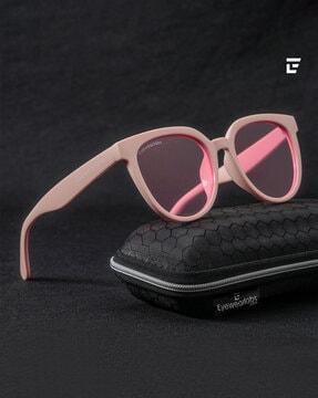 uv-protected circular sunglasses