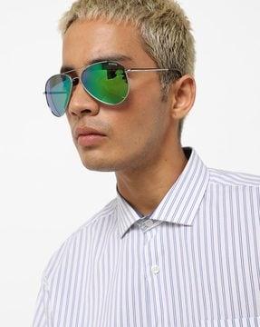 uv-protected full-rim aviators