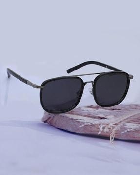 uv-protected full-rim square-shaped sunglasses