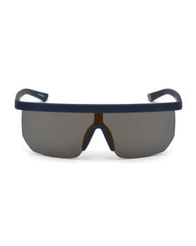 uv-protected half-rim frame sunglasses