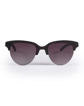 uv-protected half-rim sunglasses