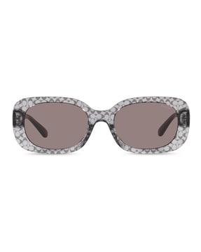 uv-protected lens oval sunglasses - 0hc8358u