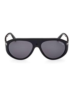uv-protected round sunglasses-ft1001 57 01a