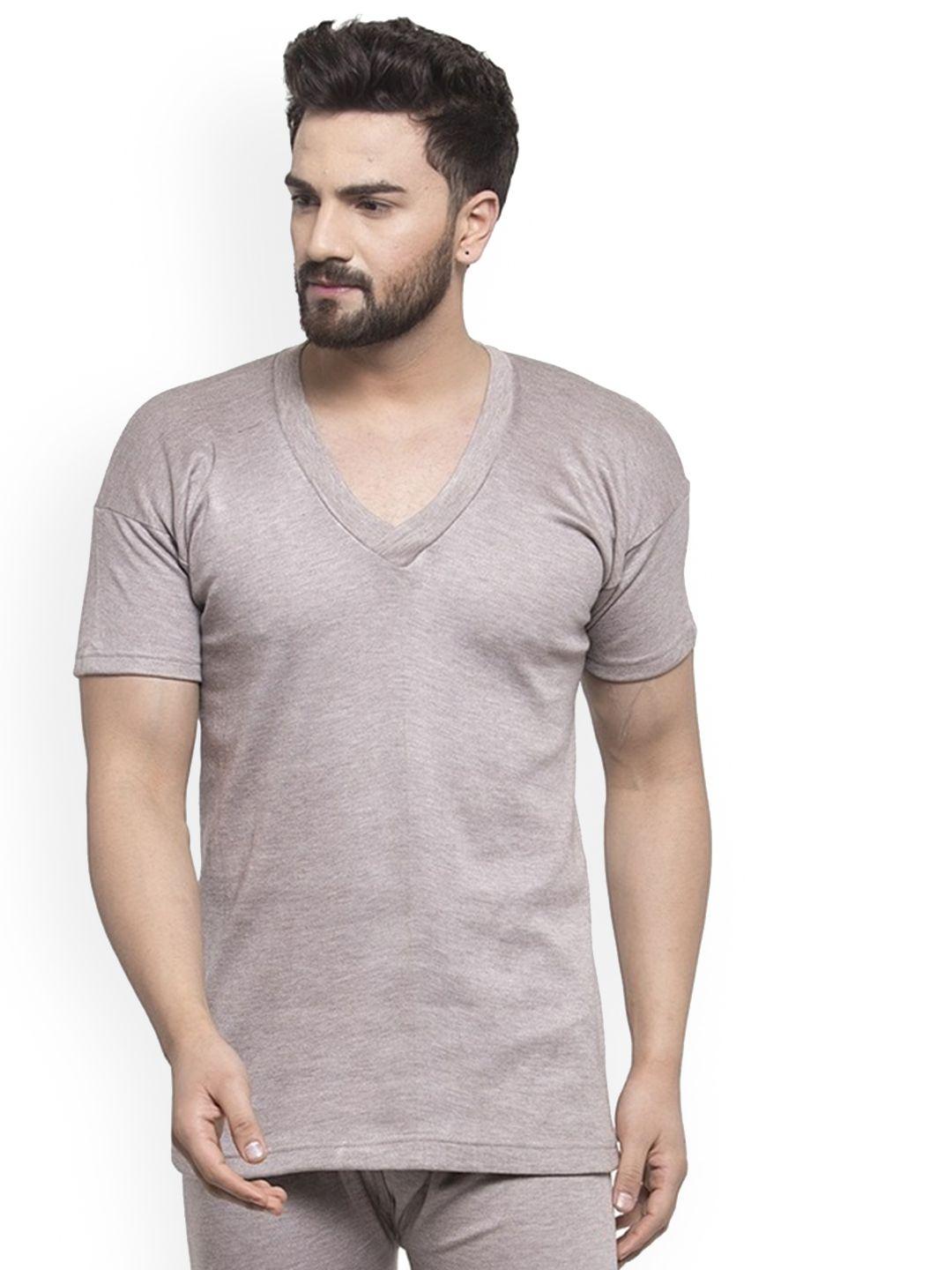 uzarus v-neck short sleeves cotton thermal top