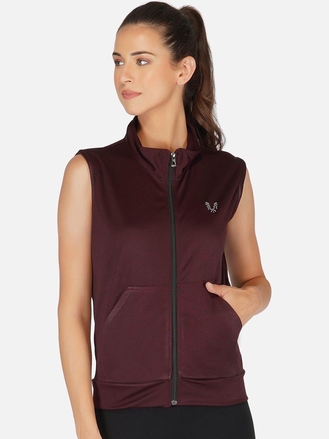 uzarus mock collar lightweight sporty jacket