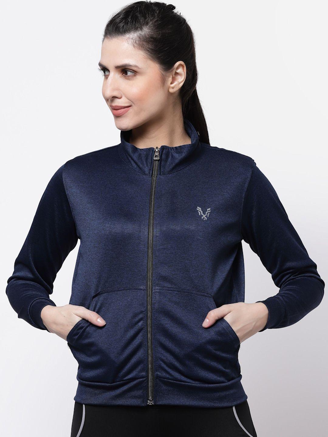 uzarus mock collar lightweight sporty jacket