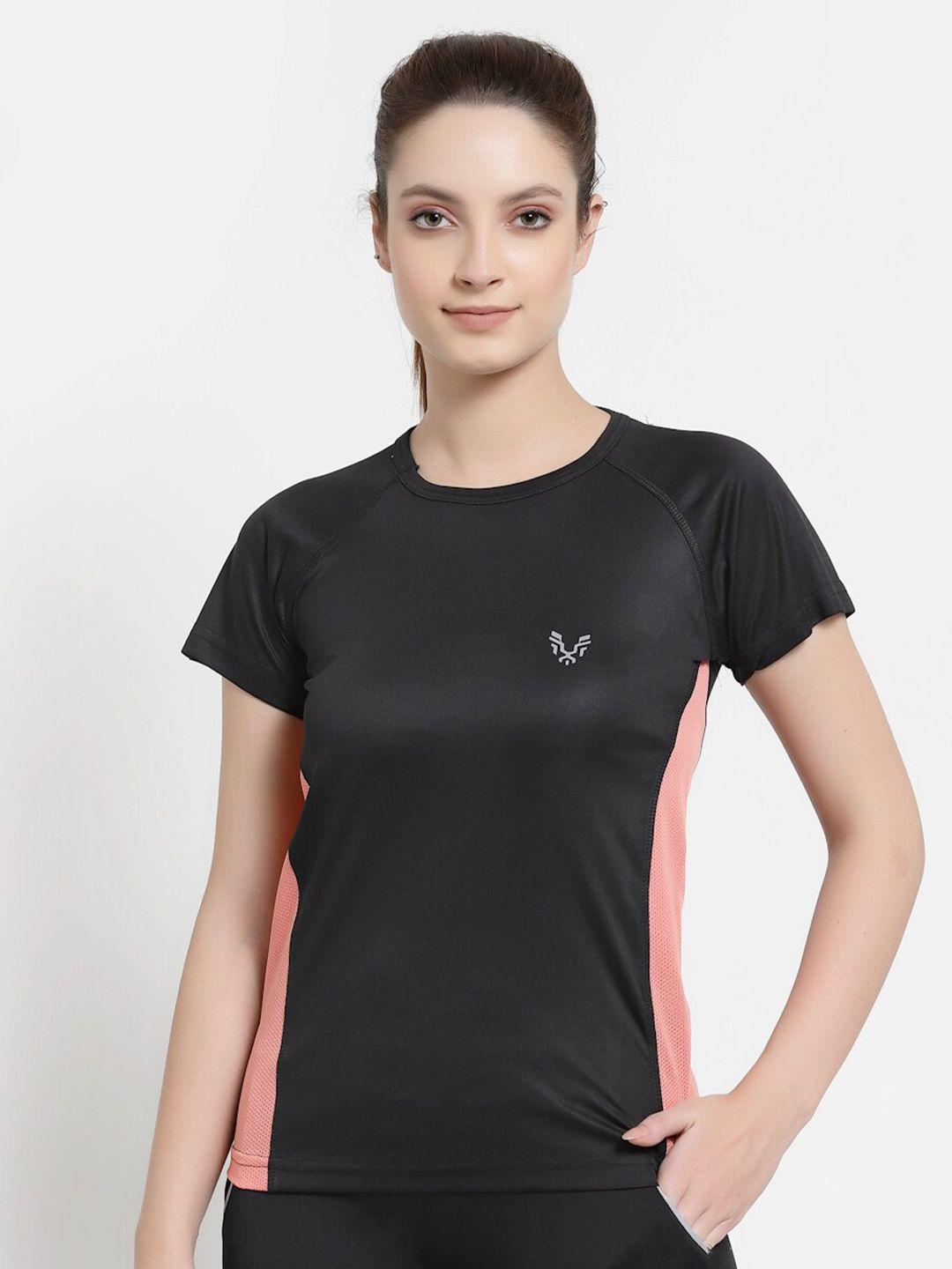 uzarus raglan sleeves dry fit technology sports t-shirt