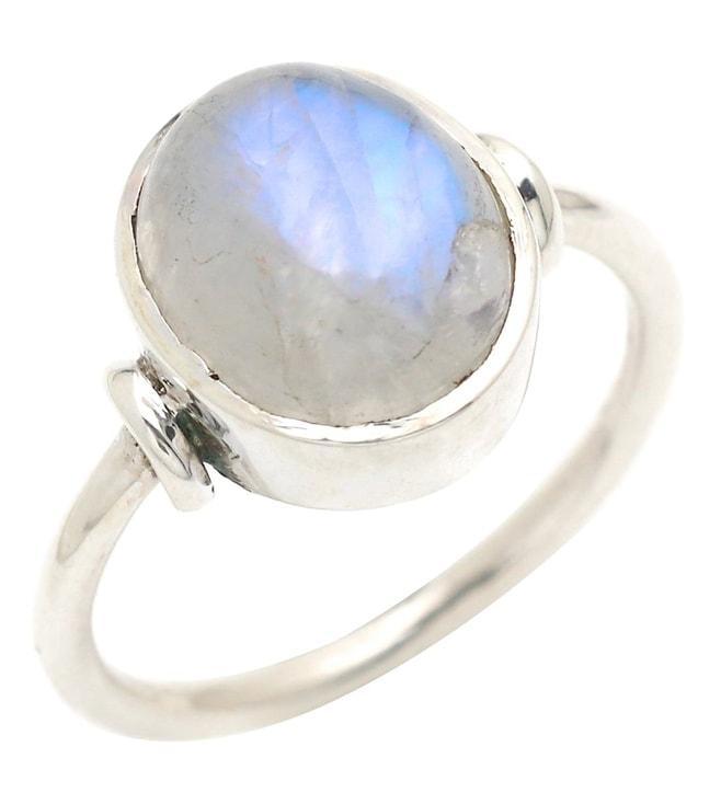 v and a jewels stone jewellery classic ring in moonstone gemstone