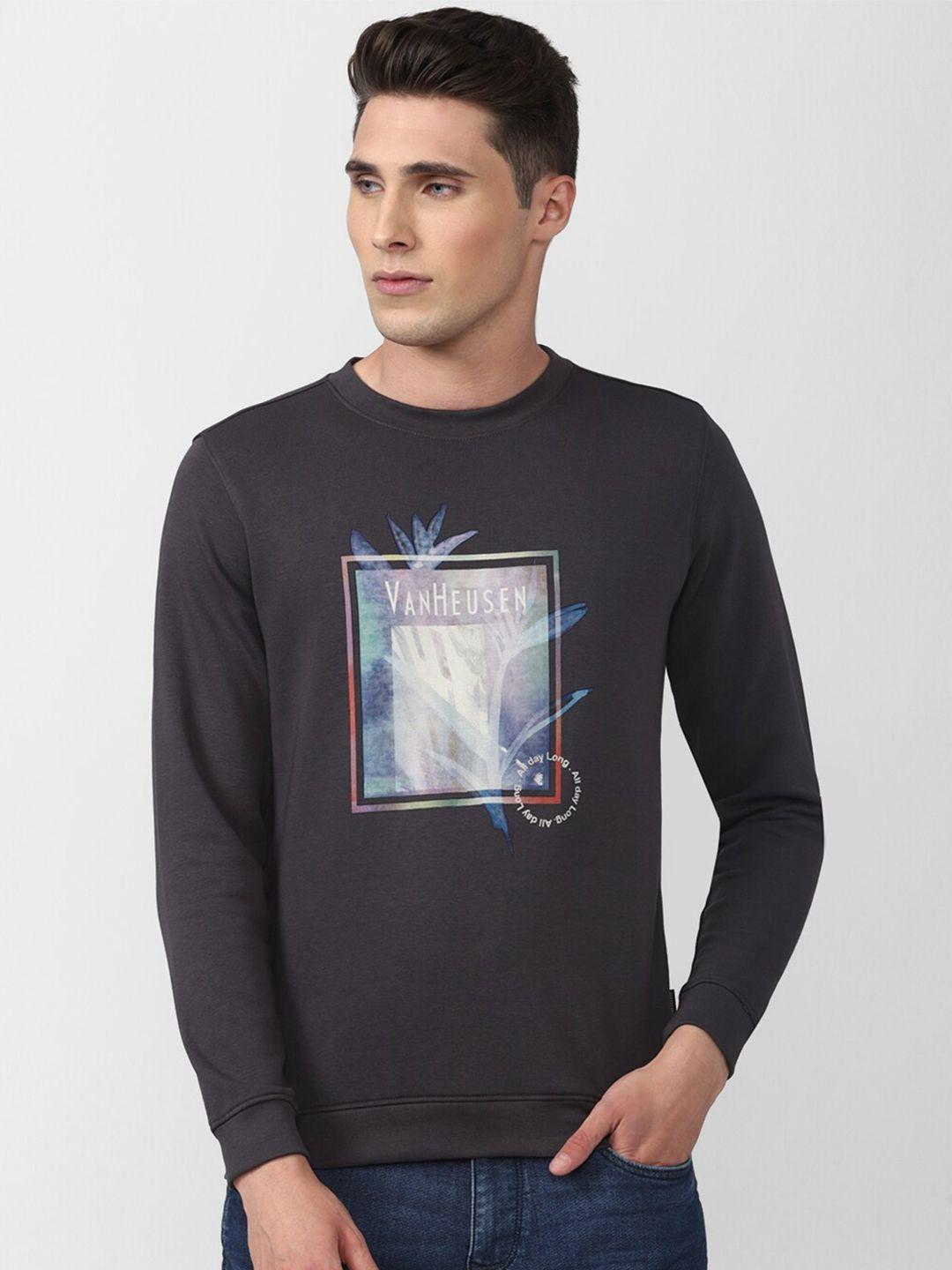 v dot men printed sweatshirt