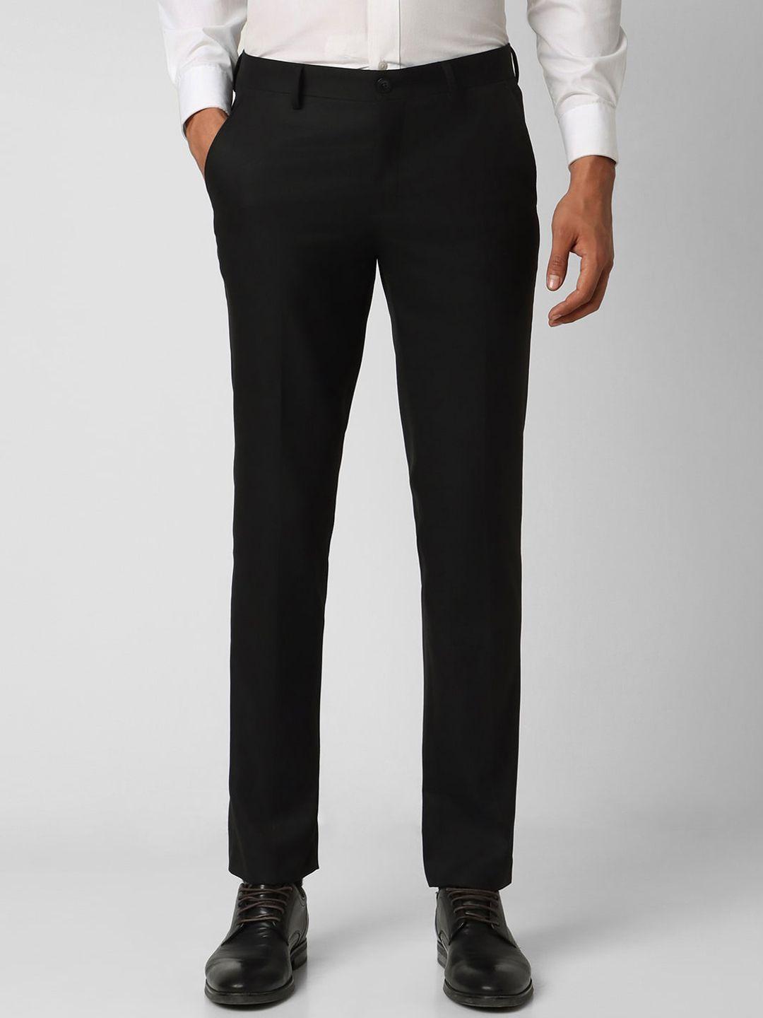 v dot men slim fit formal trousers