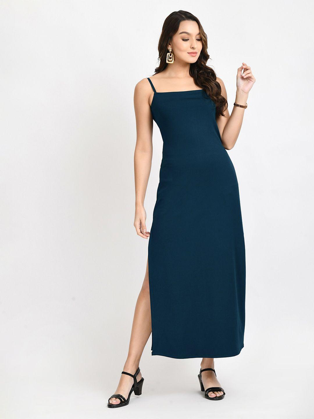 v&m teal maxi dress