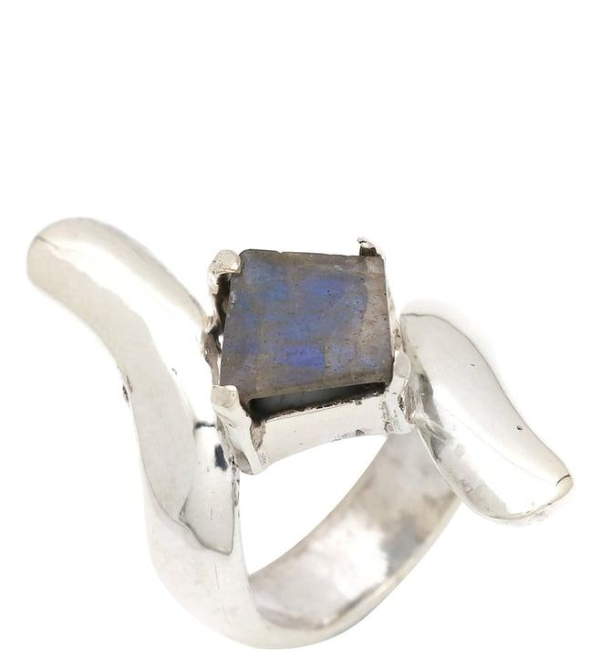 v and a jewels stone jewellery cact ring in labradorite gemstone