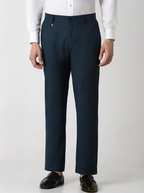 v dot green skinny checks trousers