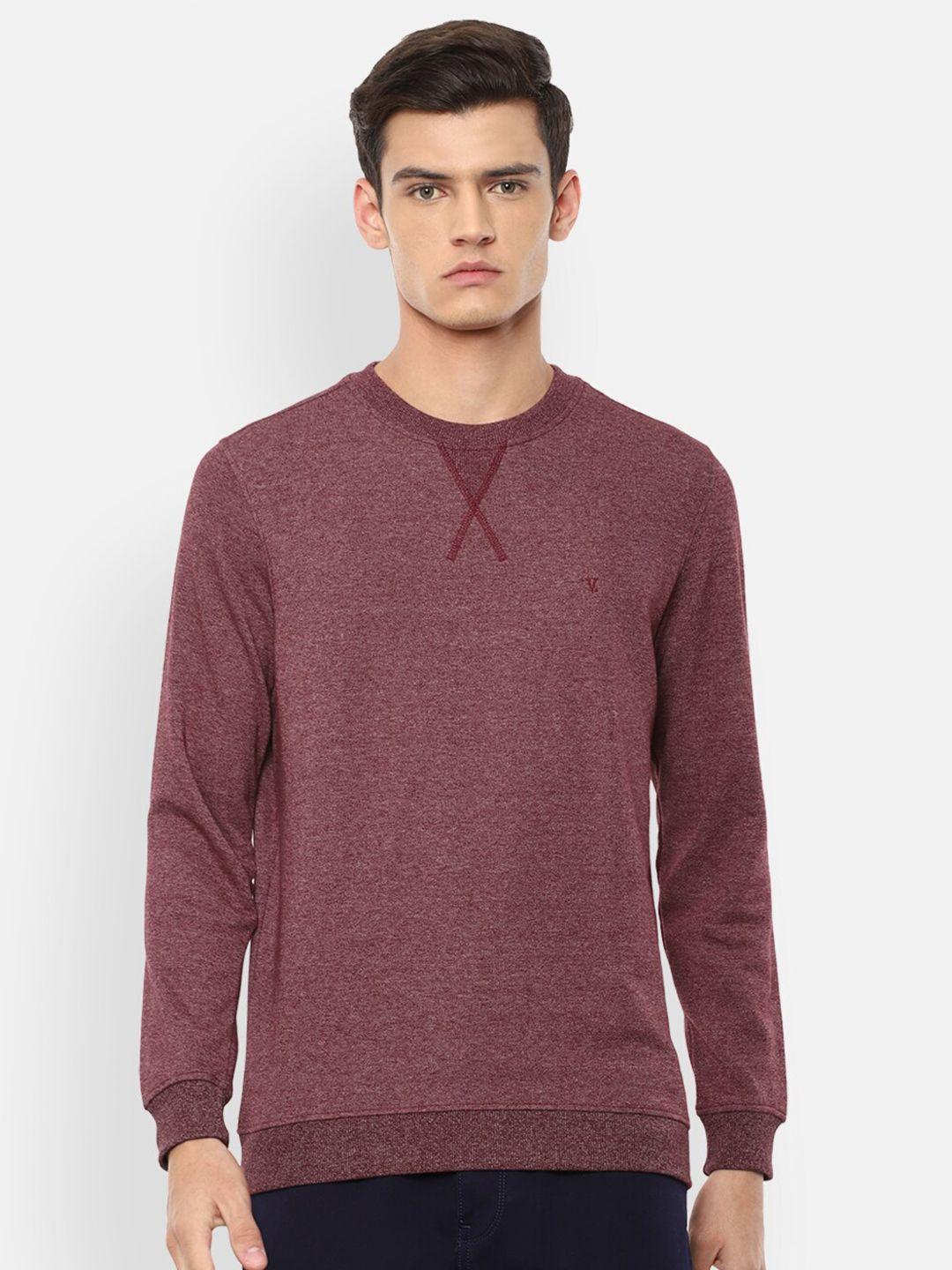 v dot men maroon sweatshirt