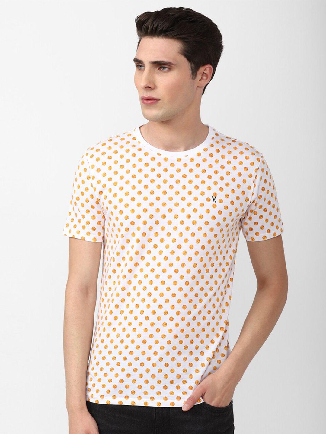 v dot men printed slim fit t-shirt