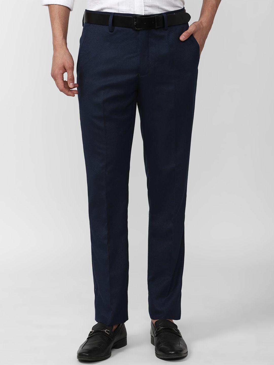 v dot men skinny fit formal trousers