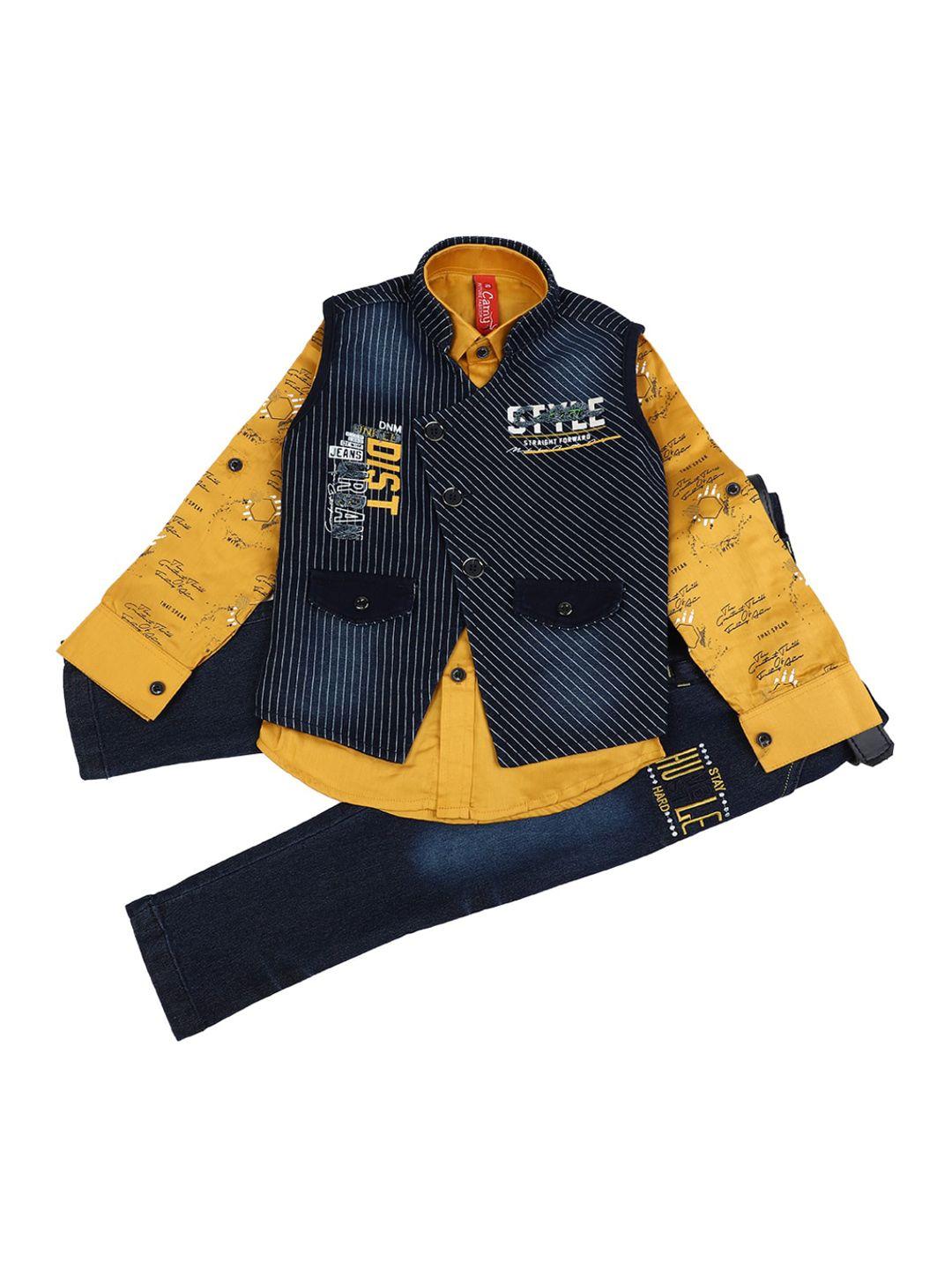 v-mar boys yellow clothing set