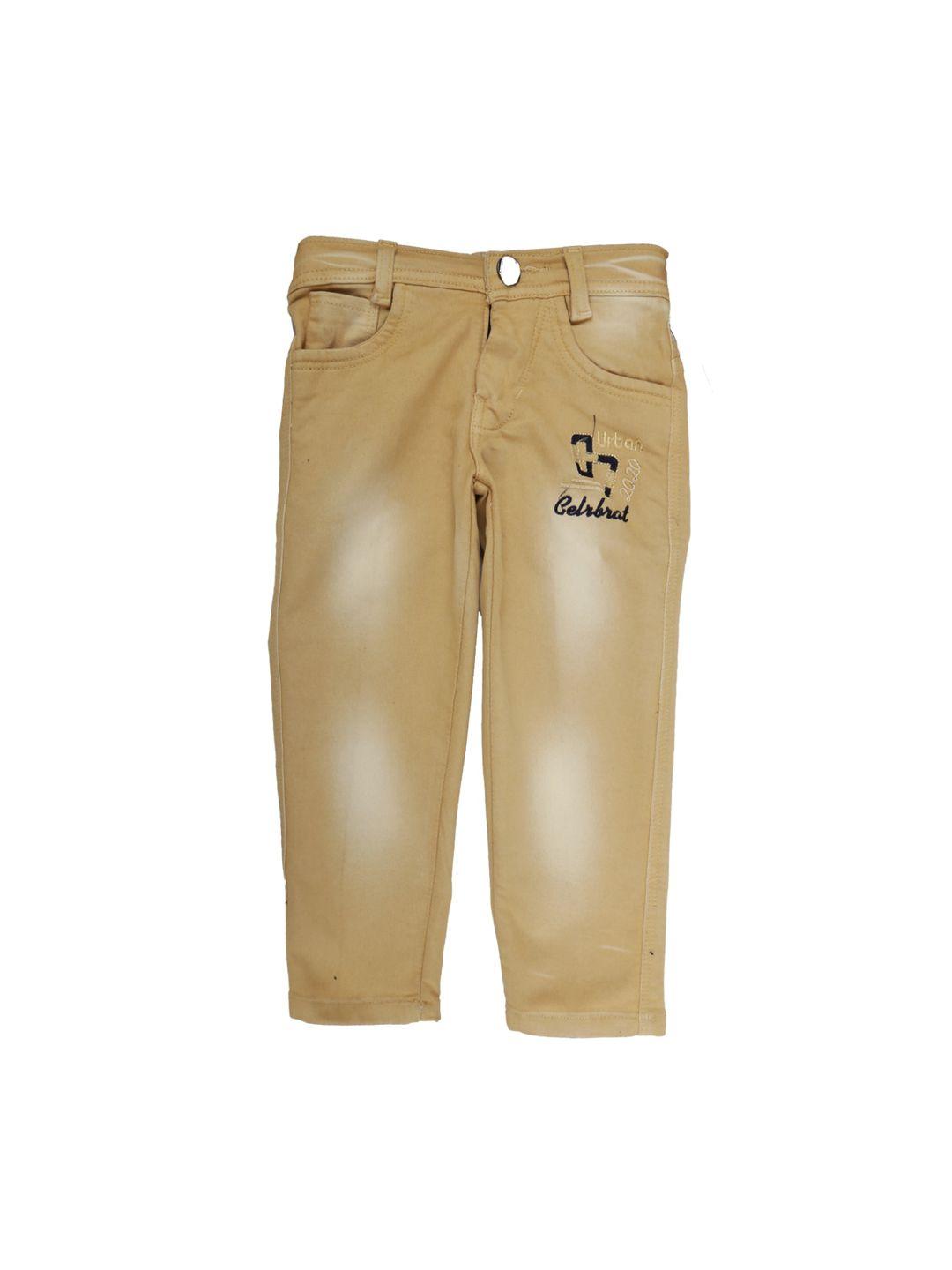 v-mart boys brown classic heavy fade jeans