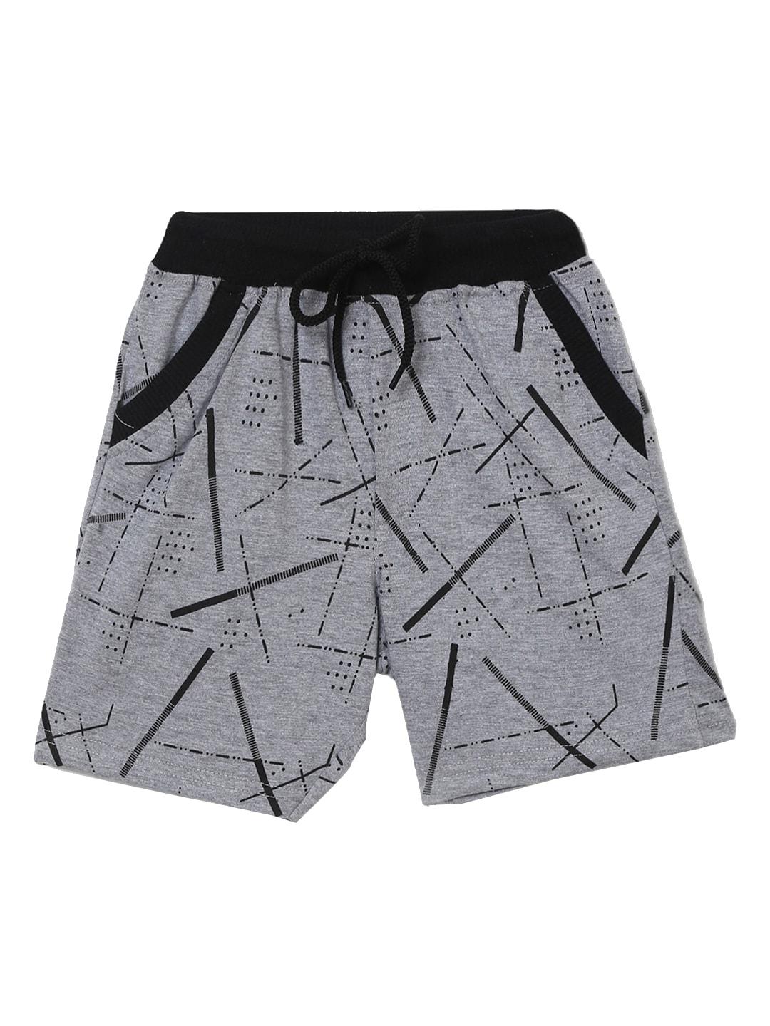 v-mart boys geometric printed mid-rise cotton regular shorts