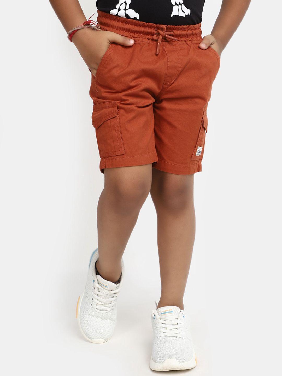 v-mart boys regular fit mid-rise cotton cargo shorts