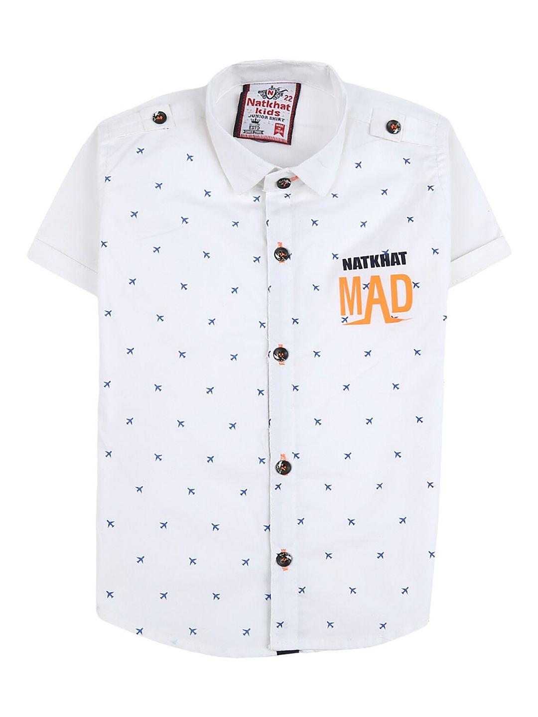 v-mart boys white standard casual shirt