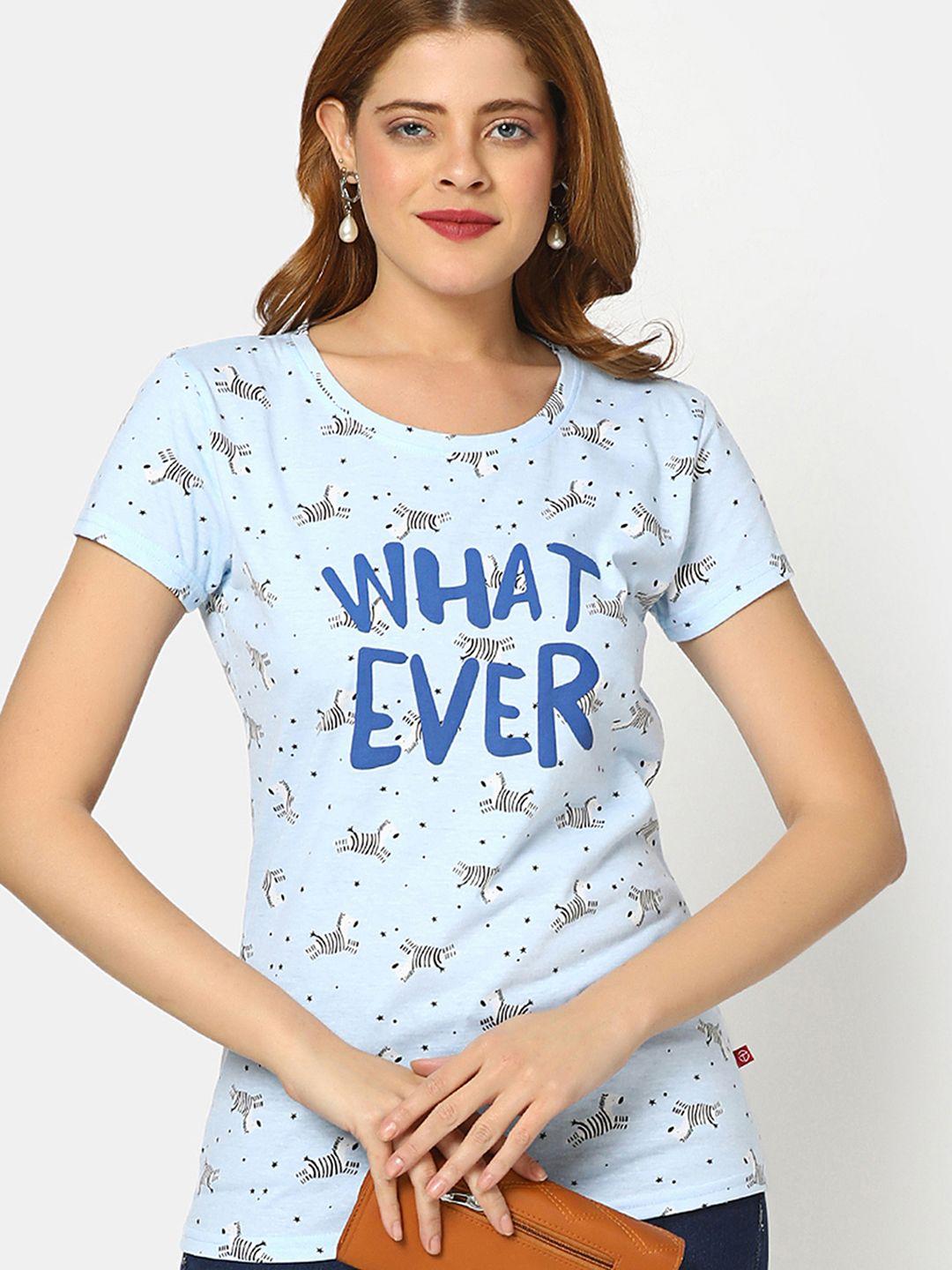 v-mart conversational printed cotton t-shirt