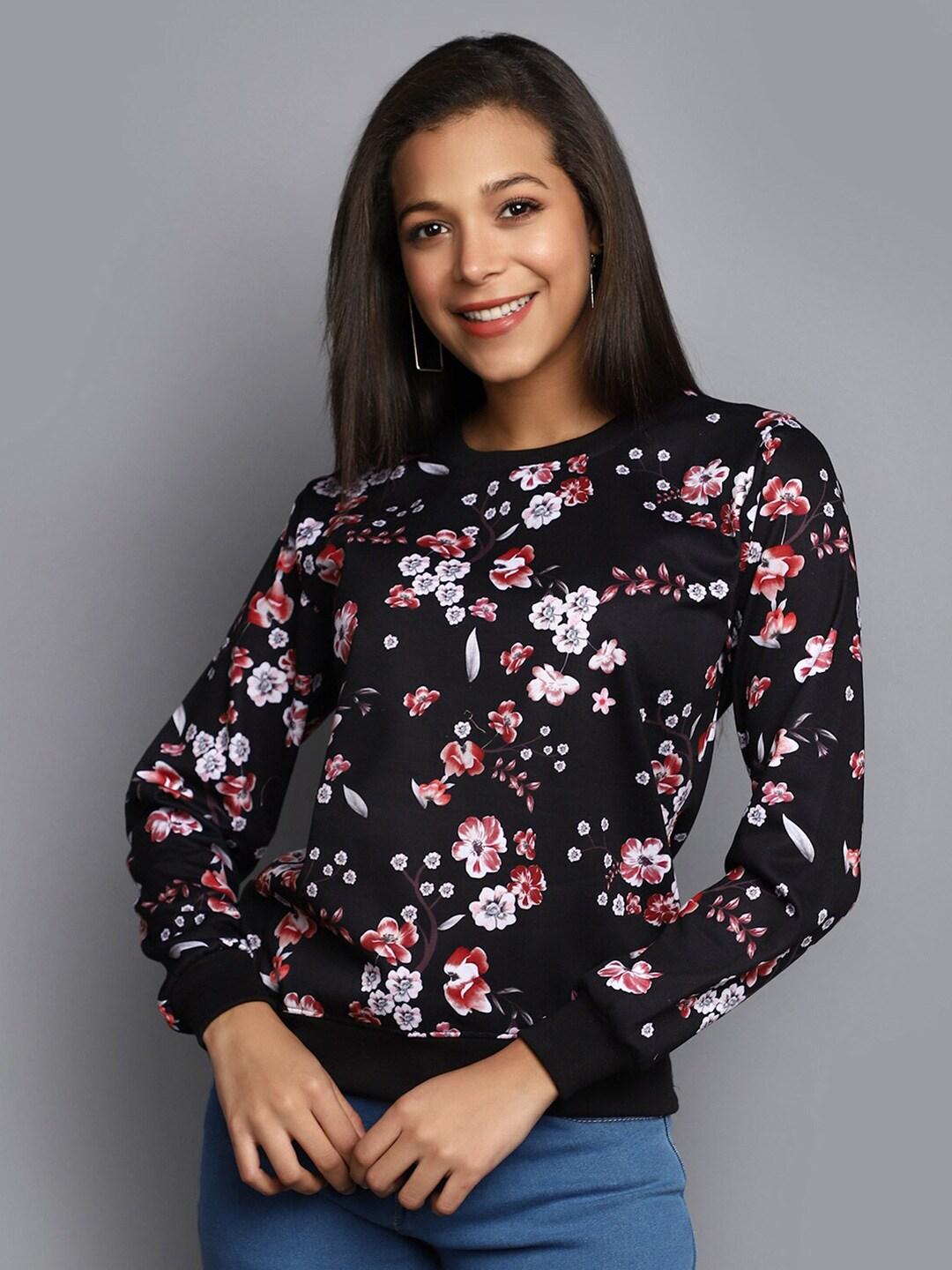 v-mart floral printed cotton pullover