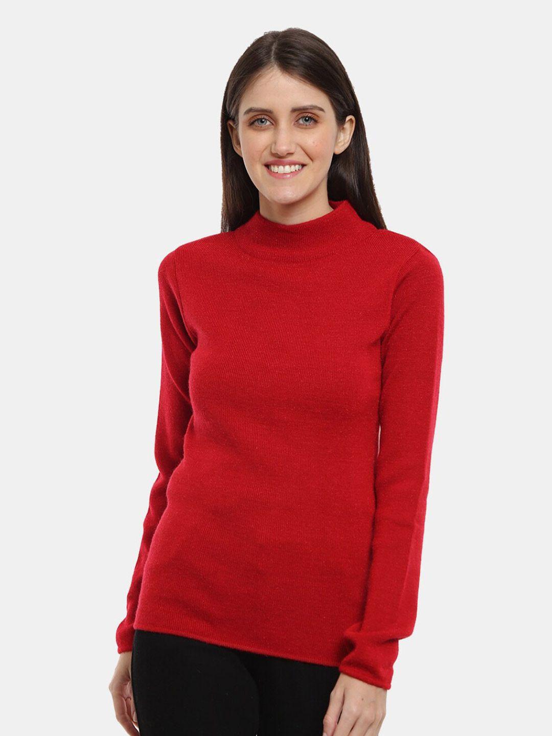 v-mart high neck cotton pullover sweater