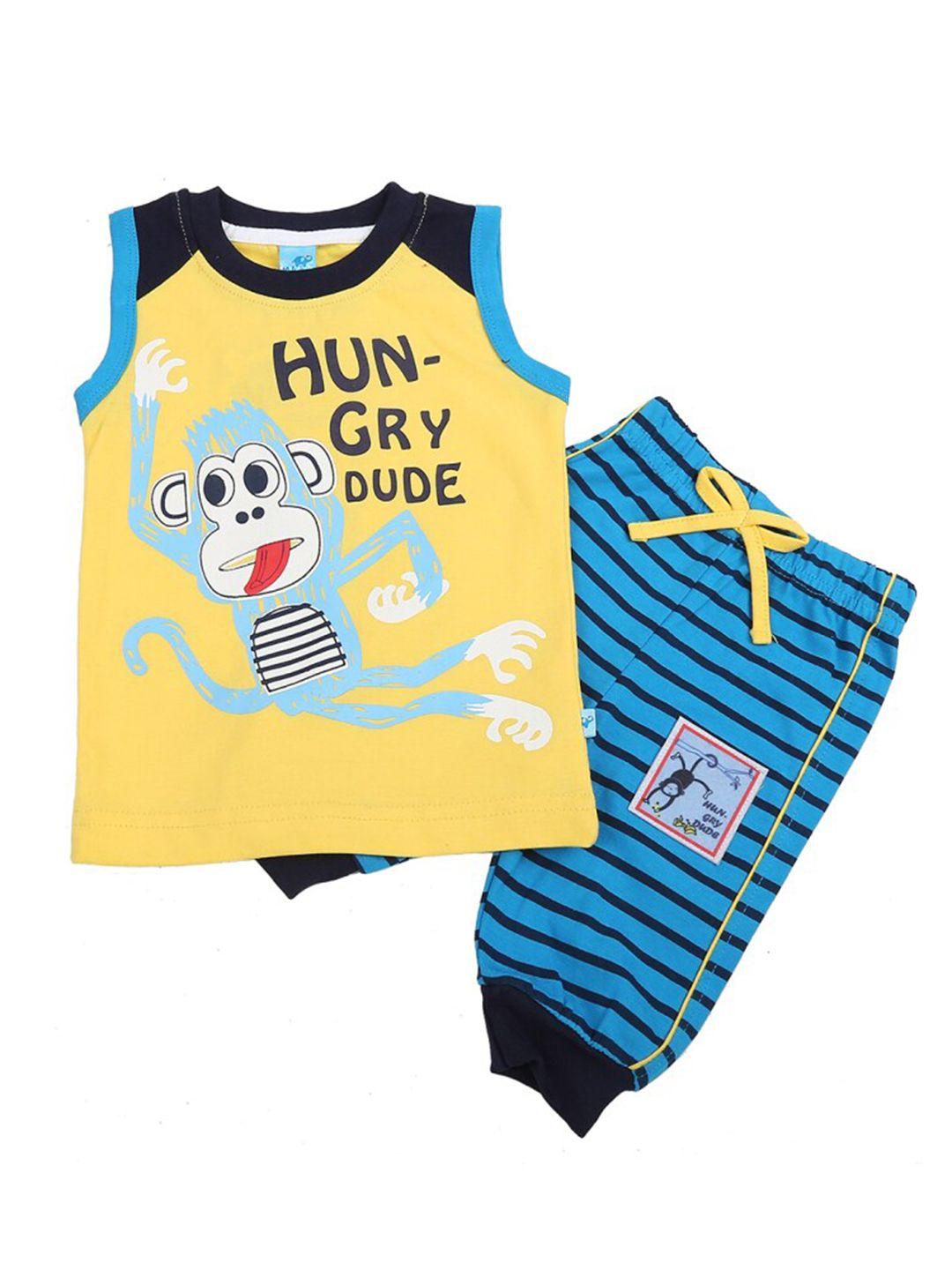 v-mart infant graphic printed t-shirt with shorts