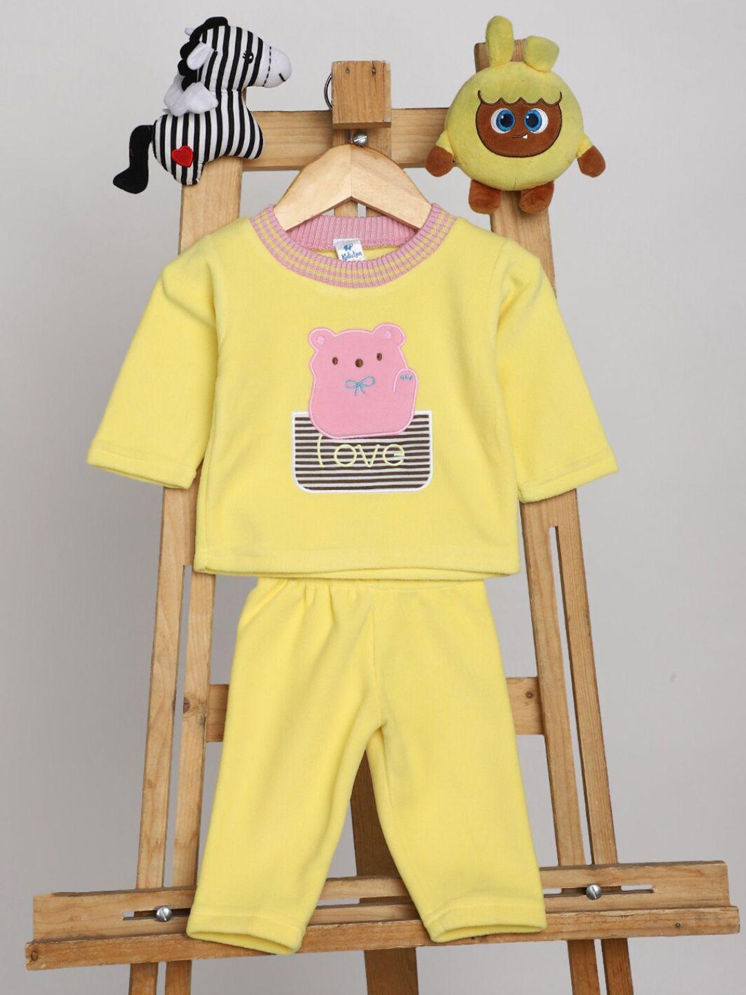 v-mart infants graphic printed t-shirt with pyjamas